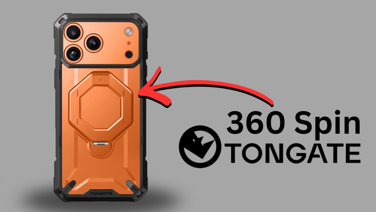 Чехол Tongate с магнитной подставкой и вращением на 360 градусов для iPhone 17 Pro Max