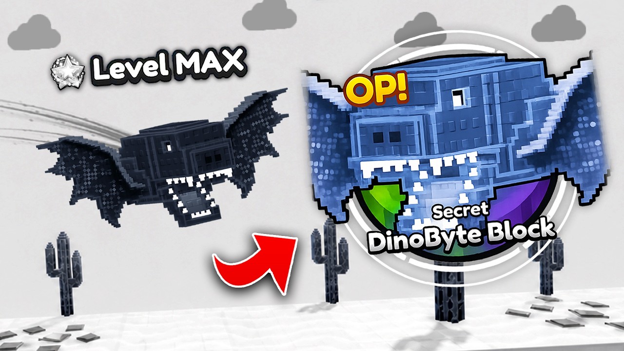 Как разблокировать DinoByte максимального уровня в игре Be a Lucky Block! (Roblox)
