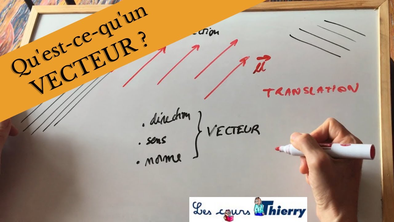 Qu'est-ce-qu'un vecteur ? Direction, sens, norme ou translation.