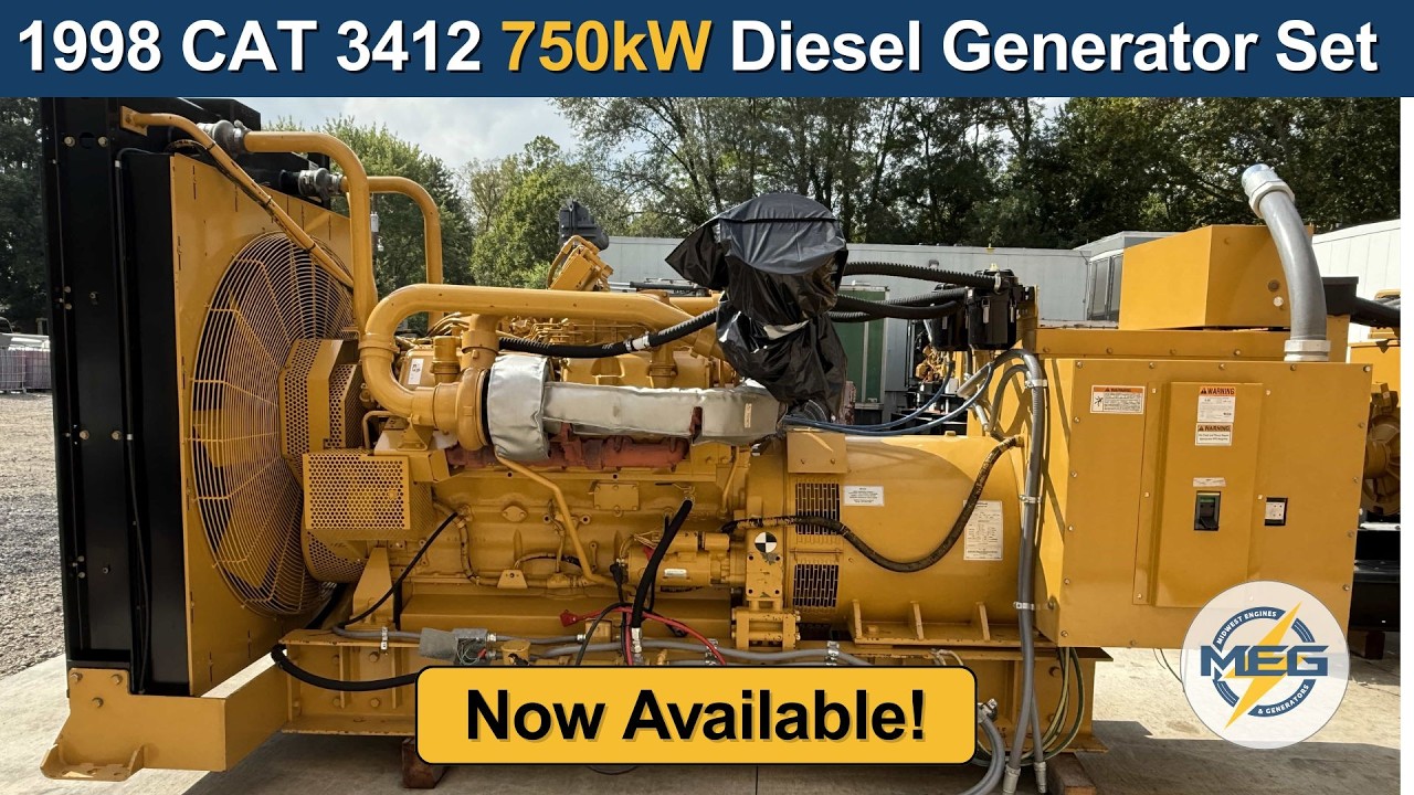 1998 CAT 3412 750kW Diesel Generator Set | Product Overview