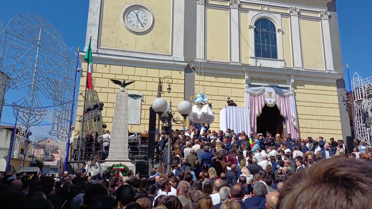 Parete (CE) - Solenni Festeggiamenti in onore di Maria SS della Rotonda - Volo dell'Angelo