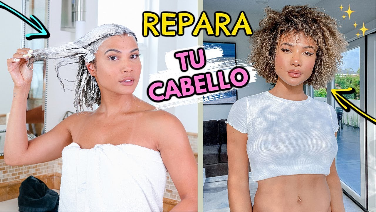 RUTINA, MASCARILLAS Y TRUCOS PARA CABELLO MALTRATADO, DECOLORADO Y SECO | Doralys Britto