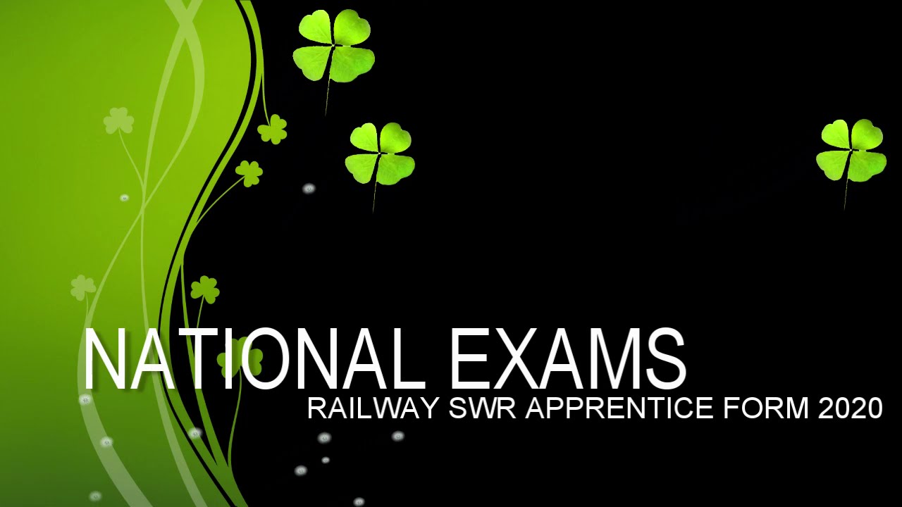 RAILWAY SWR APPRENTICE ONLINE FORM 2020