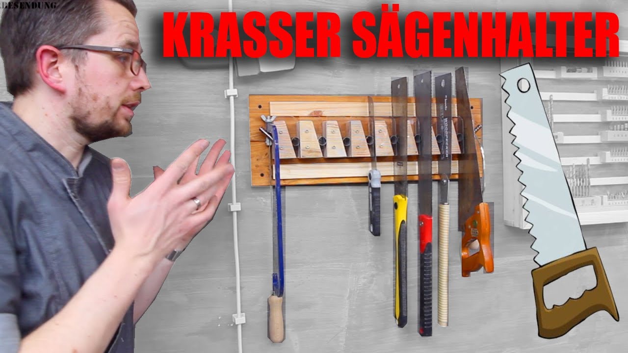 Sägenhalter für die Werkzeugwand ! kein French Cleat System ! Werkzeughalter ! Wandhalter tobiebel