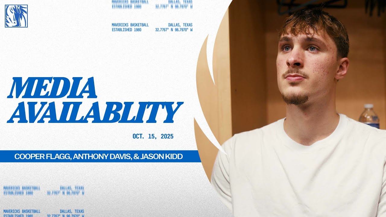 Cooper Flagg, Anthony Davis, & Jason Kidd | Post Game Media Availability | 10/15/25