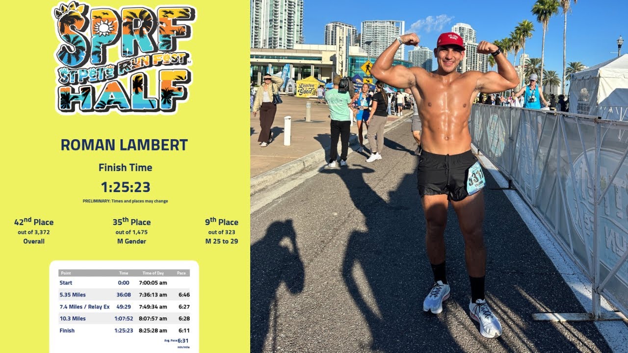 I Ran a 1:25 Half Marathon in St. Petersburg, Florida