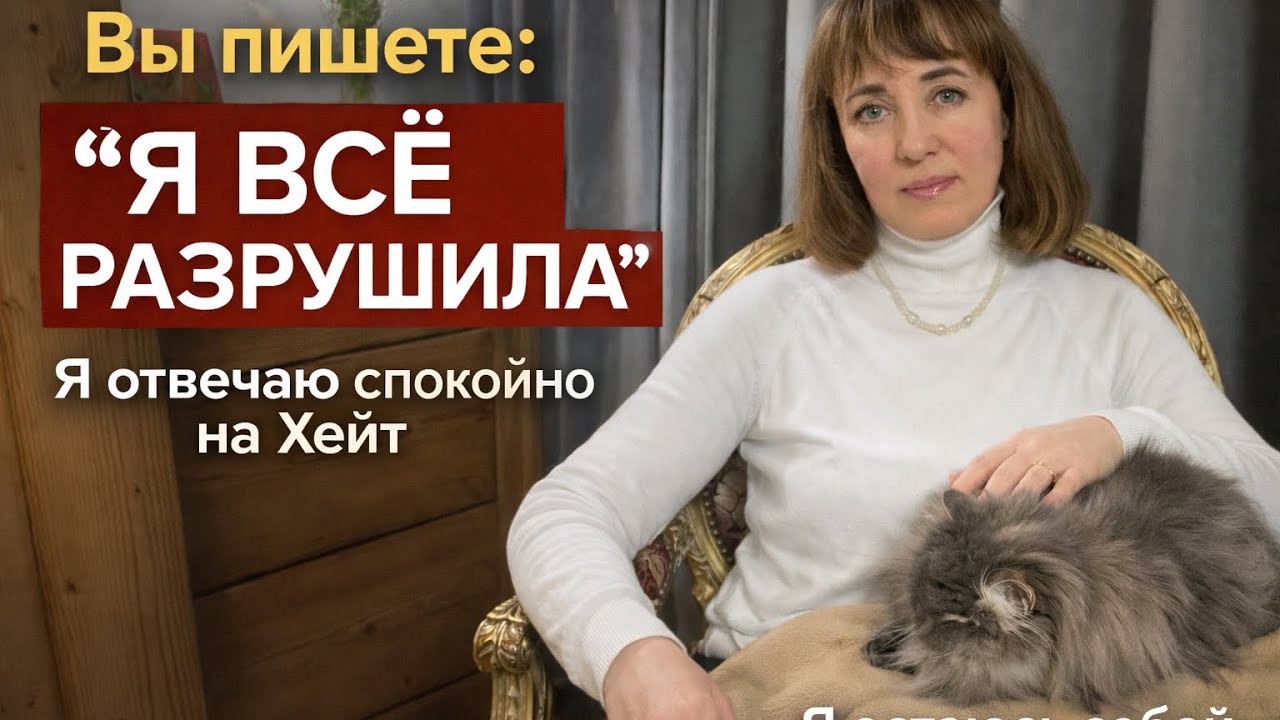 «Ты сама всё разрушила». Правда? Отвечаю на хейт спокойно