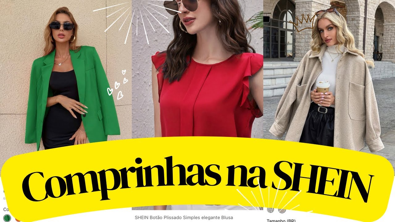 COMPRINHAS NA SHEIN PARTE 3 - LOOKS INVERNO, BLAZER SHEIN - CUPOM: S4ACHABR #comprinhasshein #shein