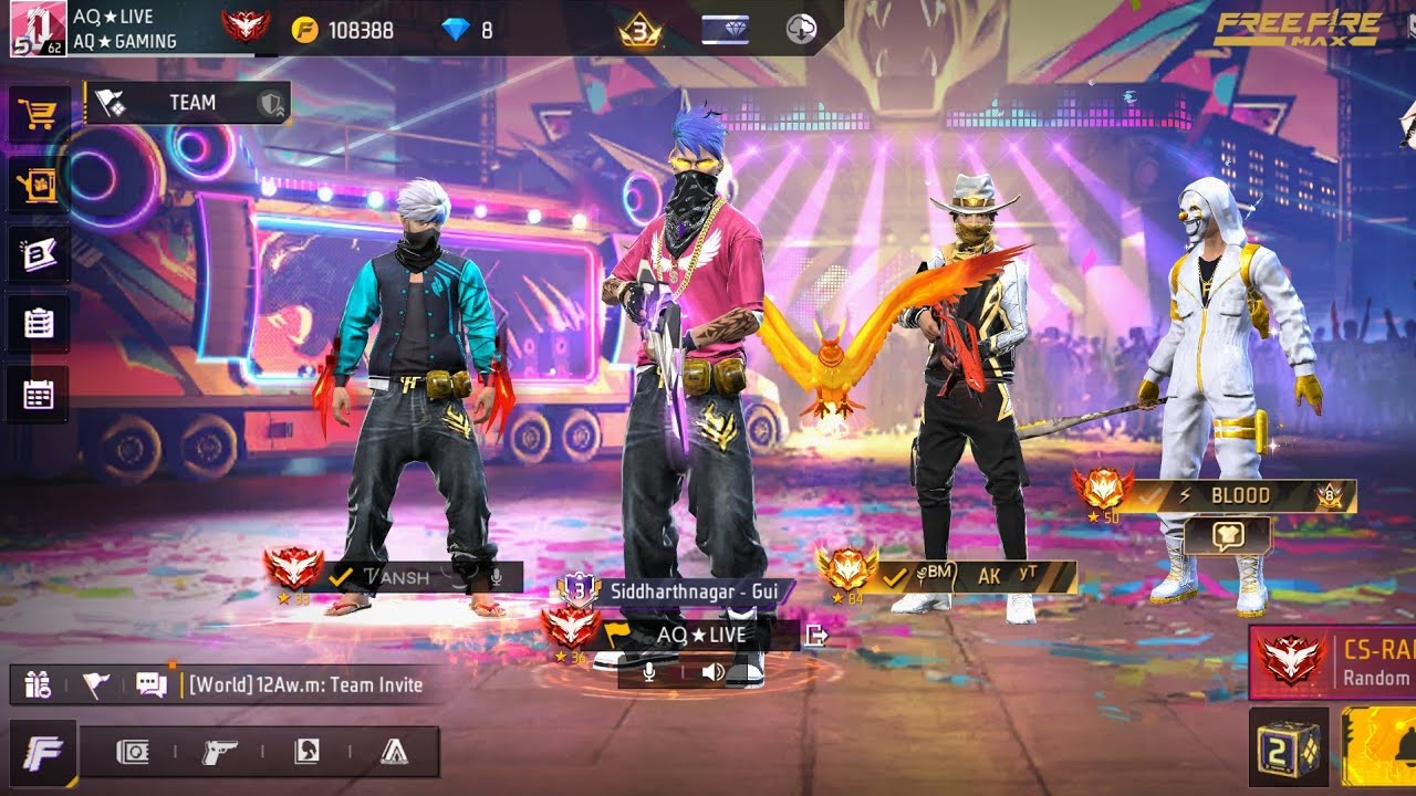 AQ GAMER YT IS LIVE TEAM CODE GIVEAWAY 😱 FREE FIRE LIVE TODAY 🥰#fflive #freefirelive