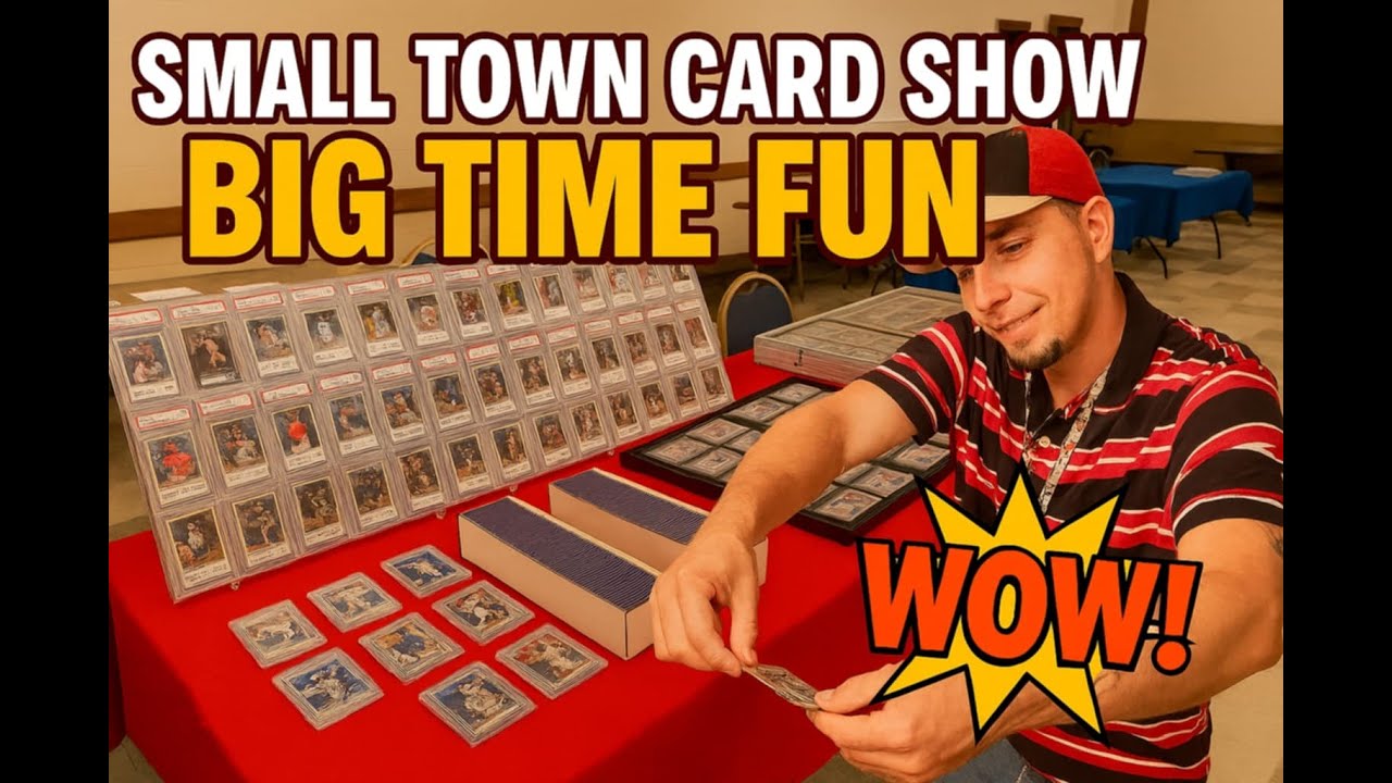 SPORTS CARDS SHOW WITH AWESOME VINTAGE & MODERN IN OUR SMALL TOWN | Sports Cards Haul