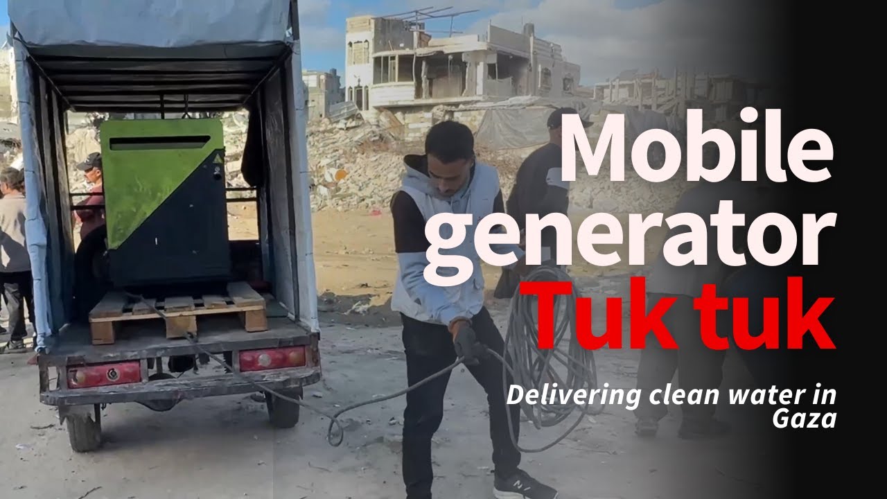 Mobile generator Tuk tuk in Gaza| MSF