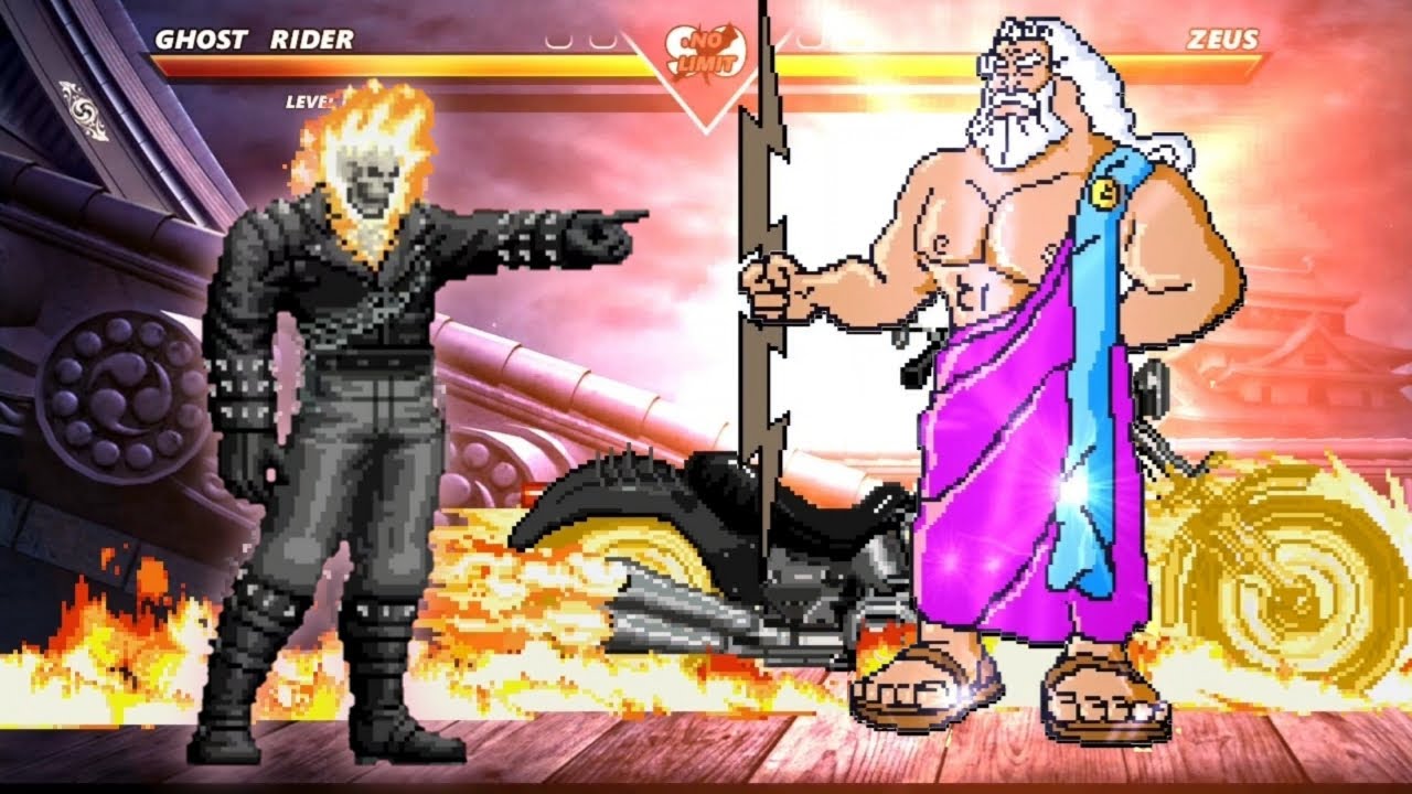 Ghost Rider Vs Zeus - Highest Level Incredible Epic Fight!