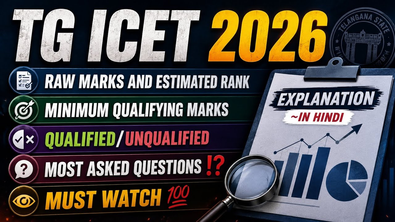 RAW MARKS AND ESTIMATED RANK|MUST WATCH 💯|EXPLAINATION #icet 
