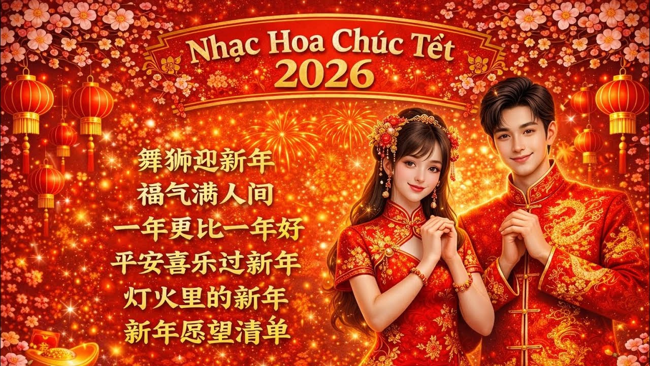 8 首华语新春祝福歌曲｜Nhạc Hoa Chúc Tết Phát Tài · May Mắn · Bình An