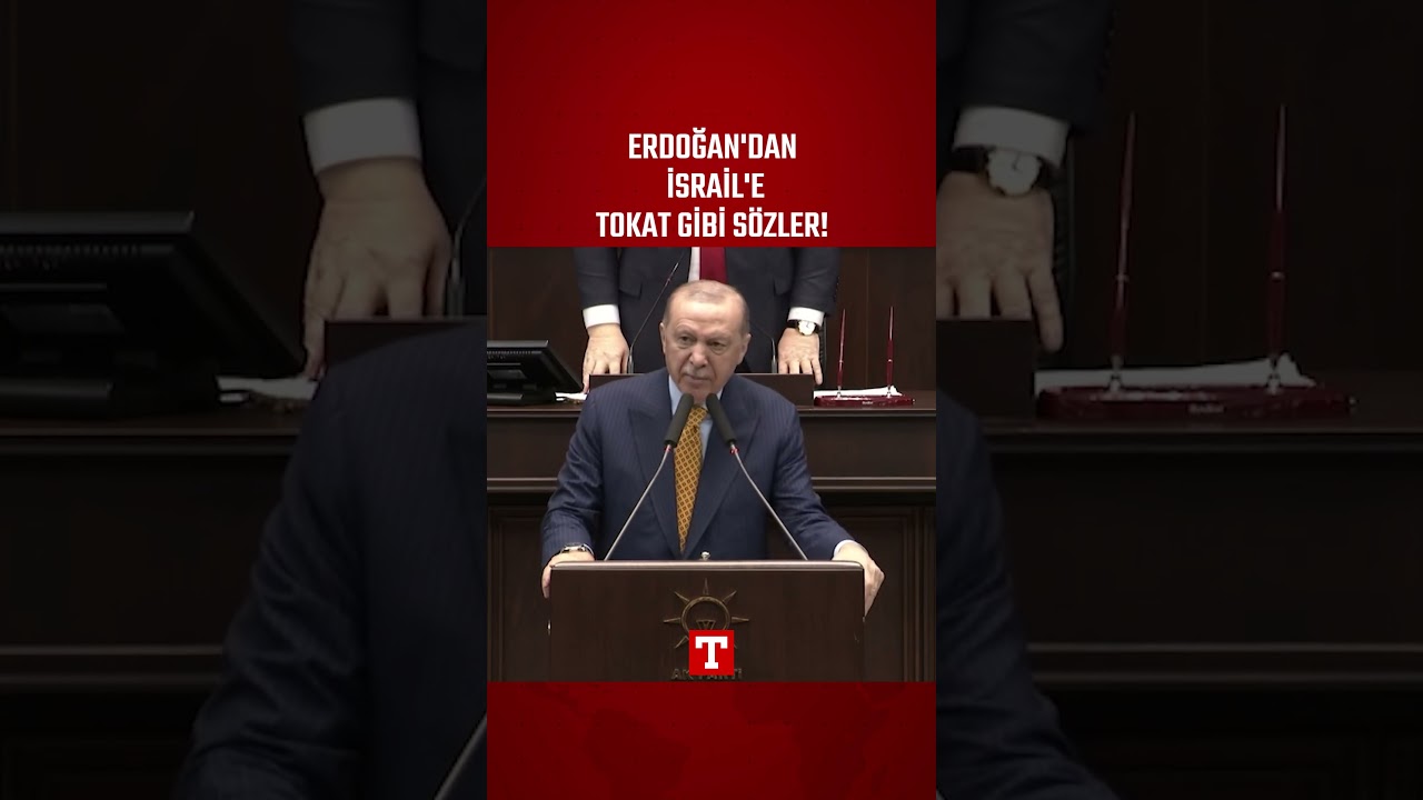 Erdoğan'dan İsrail'e Tokat Gibi S&ouml;zler: Kimse T&uuml;rkiye'ye Parmak Sallayamaz! #Shorts