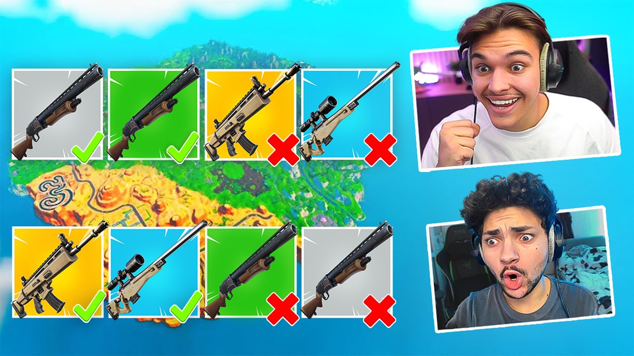 Fortnite mais sans UTILISER les M&Ecirc;MES ARMES (ft. Clinko)