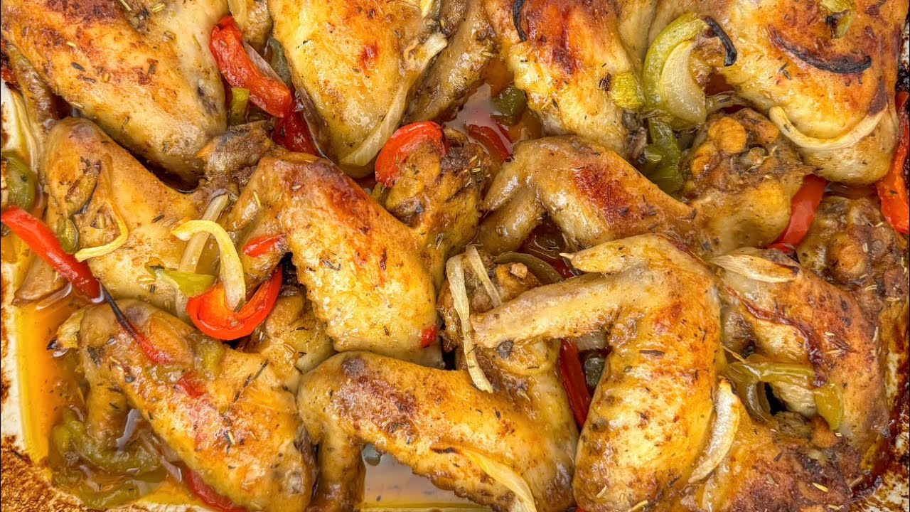 Juicy Southern Baked Whole Chicken Wings | Oven Baked chicken wings recipe