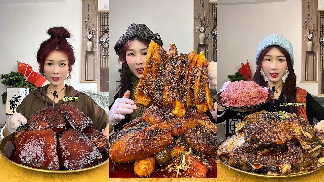 【ASMR】【MUKBANG】DELICIOUS DINING PROGRAM | HOMEMADE CHINESE FOOD | 食べる | 吃播 #咀嚼音