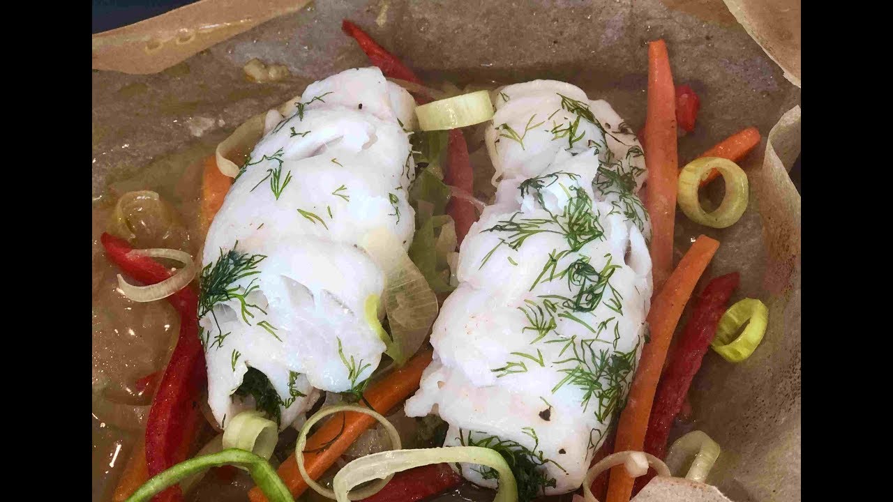 Sole Fish Baked in Parchment Paper | Fish in Papillote