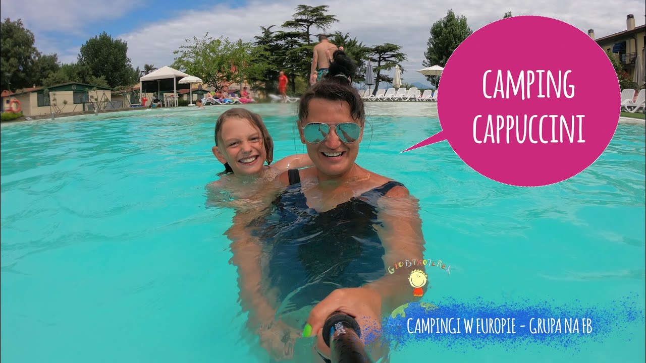 Camping Cappuccini Garda Włochy - parcele, basen, plaża i okolica.