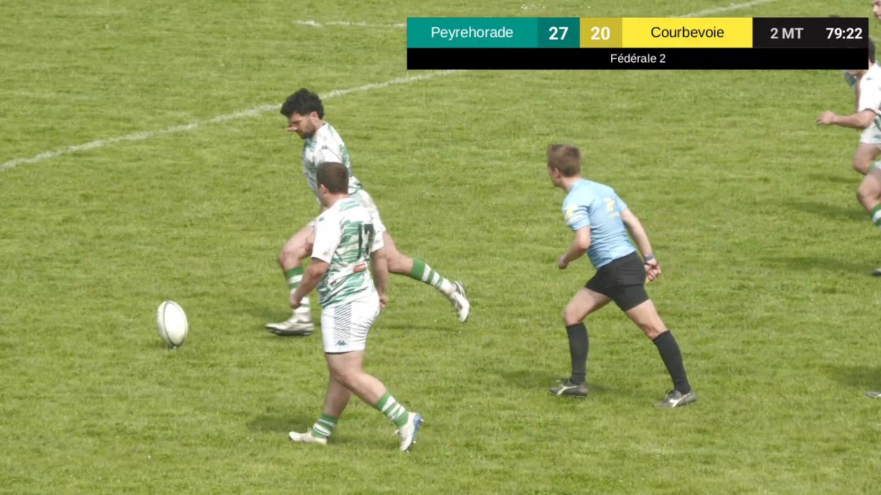 Direct Fédérale 2  Peyrehorade Sport vs Rugby Club Courbevoie