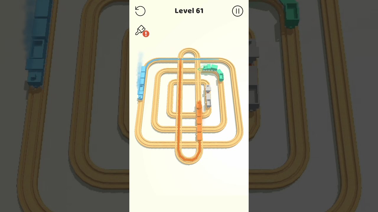 Trains On Time 🚂 Gameplay #FunGame All Levels 61-62 Android | IOS #Shorts