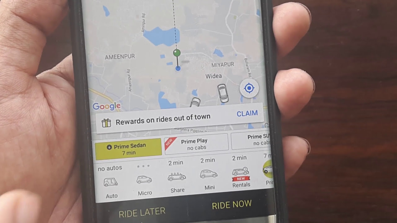 How to book ola cab in english