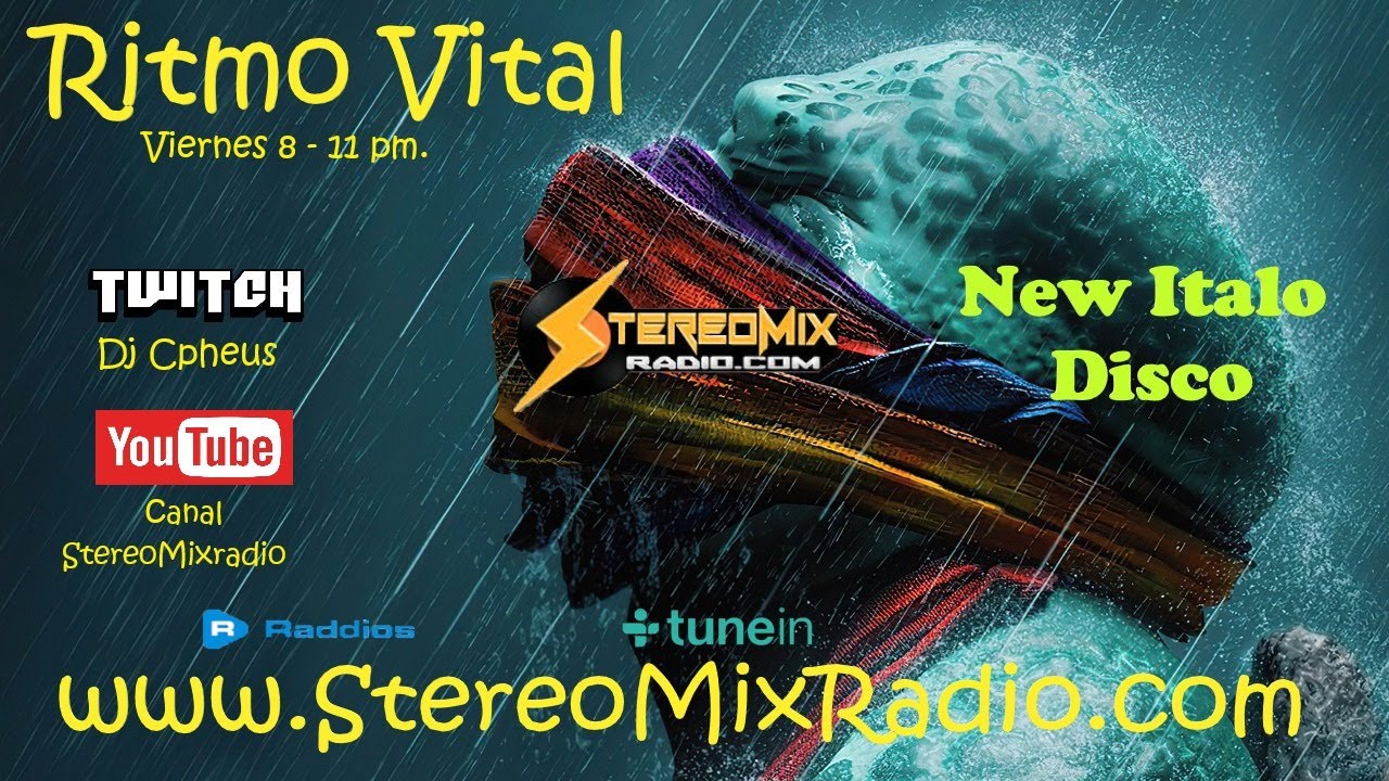 Viernes de Ritmo Vital  www.stereomixradio.com