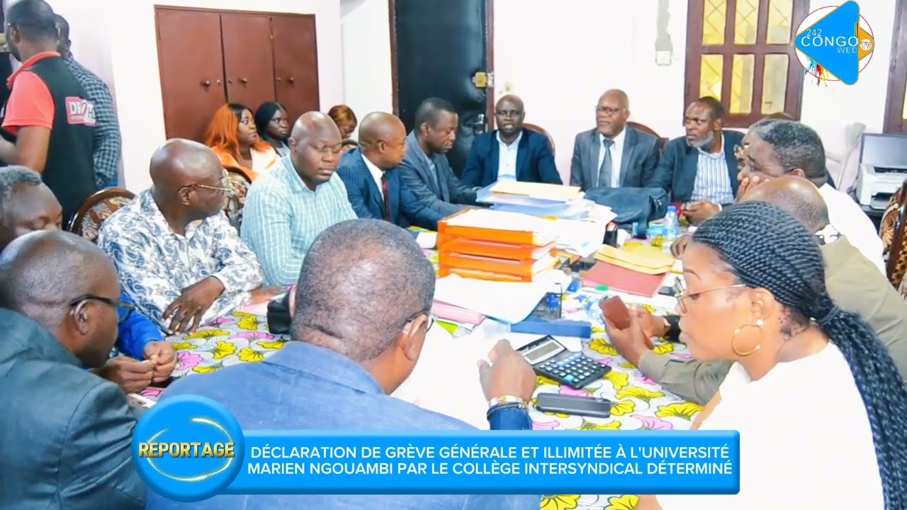 DÉCLARATION DE GRÈVE ET ILLIMITÉ À L'UNIVERSITÉ MARIEN NGOUAMBI