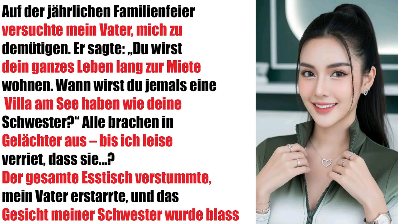 Vater blamiert mich auf der Familienfeier – 'Dein ganzes Leben wird so sein…'