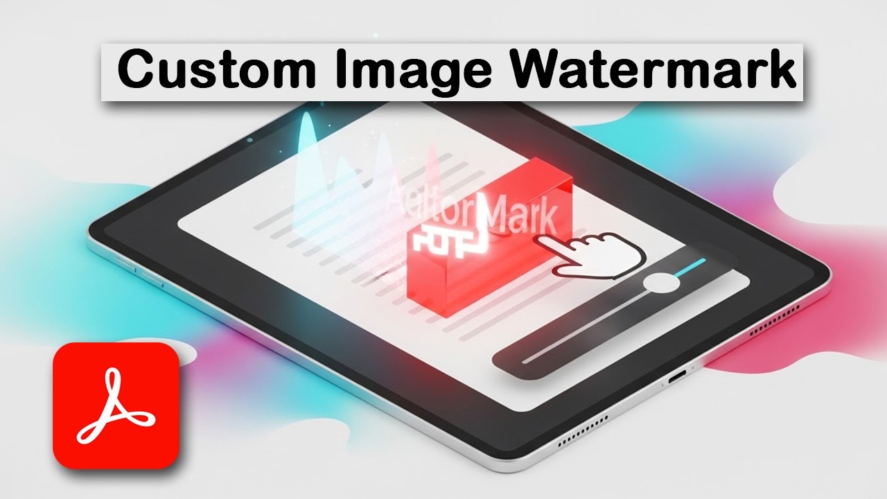 How to Add Custom Image Watermark to PDF Documents using Adobe Acrobat Pro DC