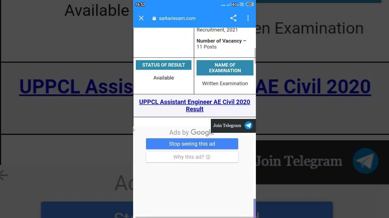 UPPCL Assistant Engineer Result 2020adesh Power Corporation Limited   Assistant Engineer AE Limited