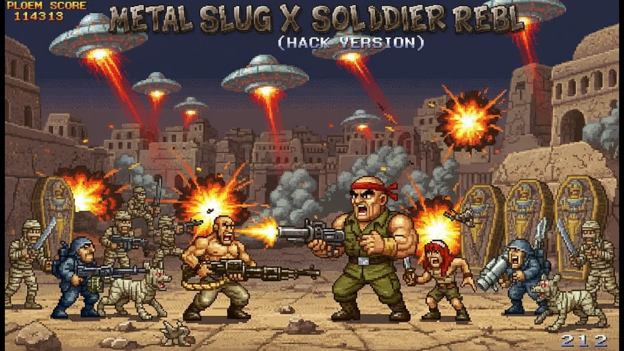 Metal Slug X Soldier Rebel + Allen O'Neil (Hack Version)