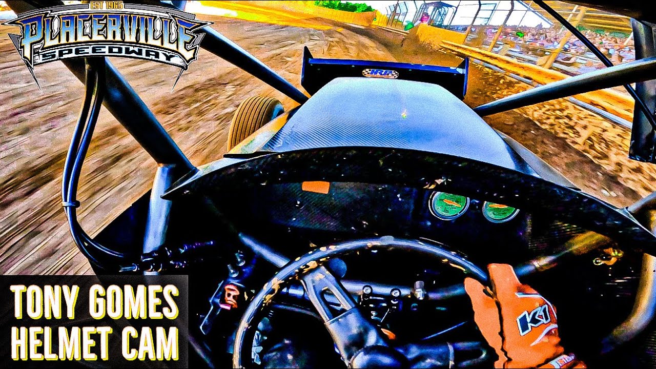 Tony Gomes Helmet Cam VLOG Placerville Speedway Mark Forni Classic