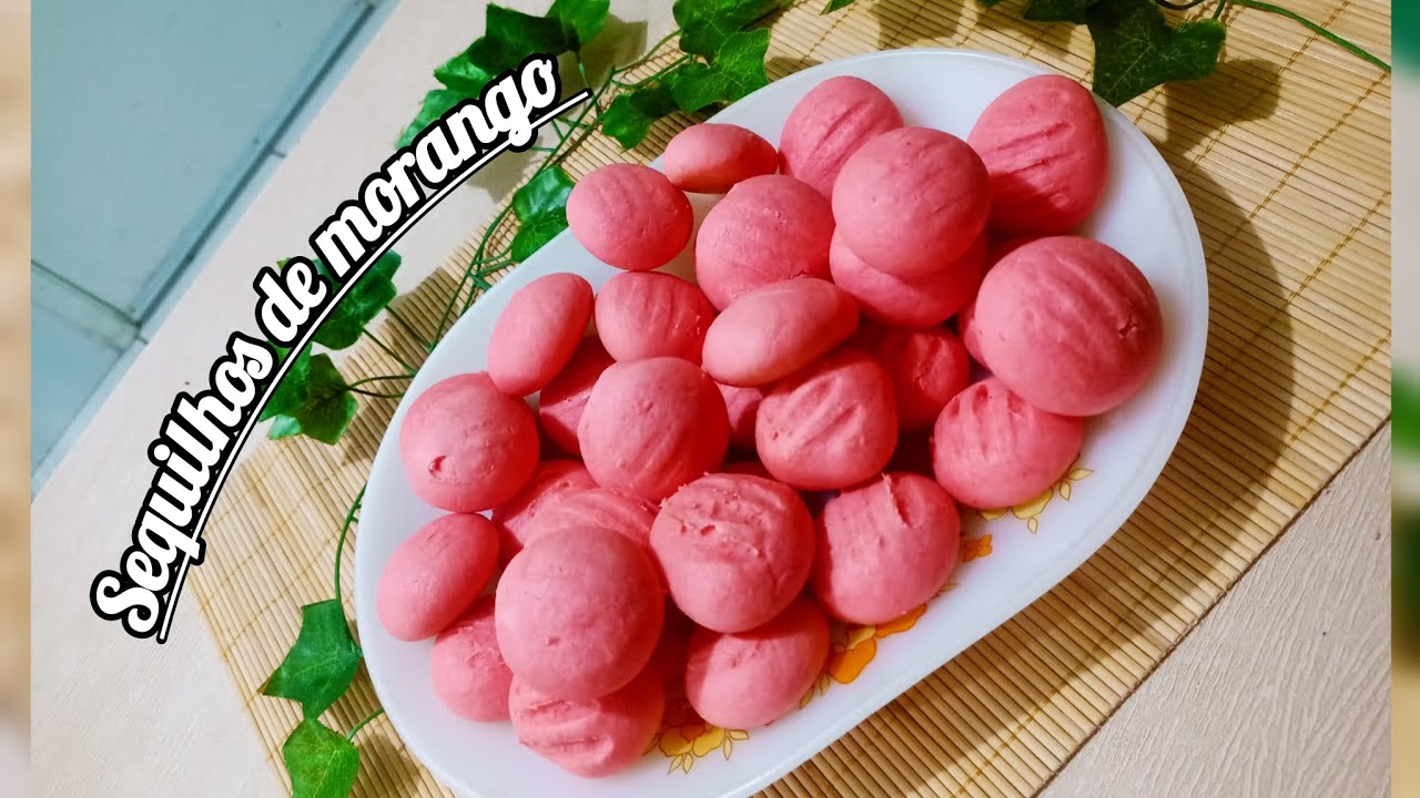 Sequilhos de Morango fácil de fazer 