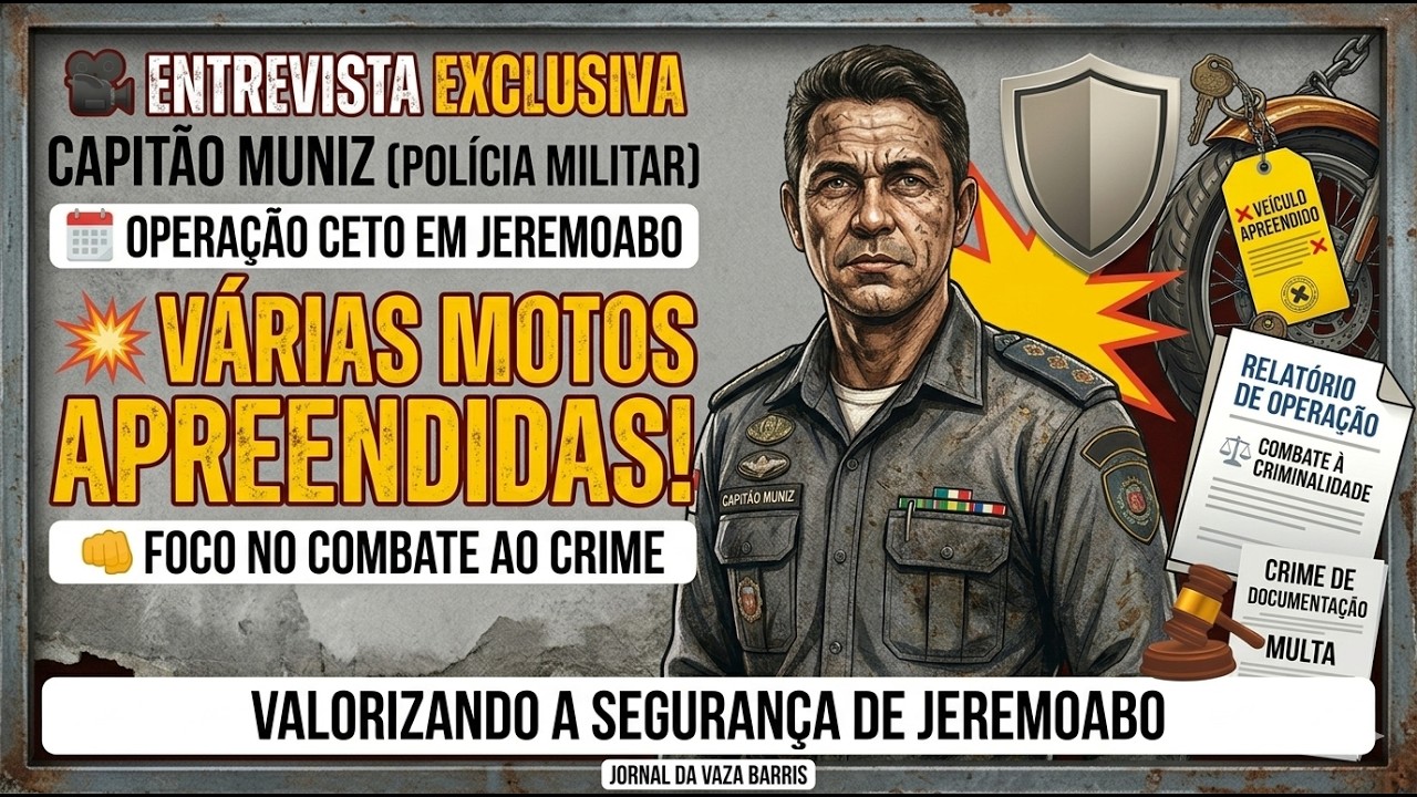 📑 OPERAÇÃO EM JEREMOABO: Capitão Muniz detalha apreensões de motos e combate ao crime