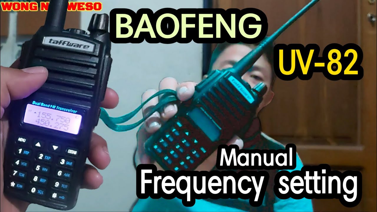 Setting frekuensi HT BAOFENG UV-82