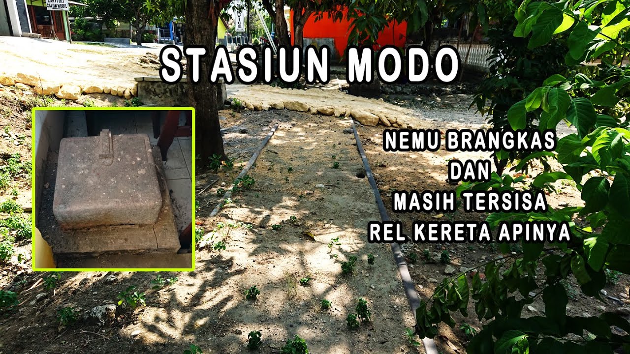STASIUN MODO || NEMU BRANGKAS RAHASIA & MASIH TERSISA REL KERETA APINYA DI SEBELAH TIMUR