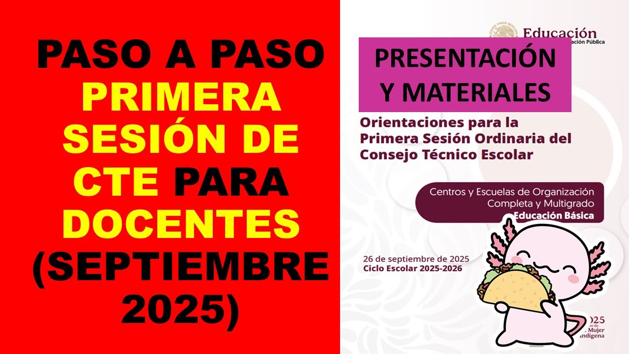 Soy Docente: PRIMERA SESIÓN ORDINARIA DEL CTE DOCENTES 2025-2026