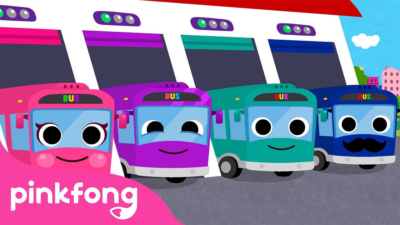 🚌ล้อรถของรถบัส | The Wheels On The Bus | เพลงรถบัส | พิ้งฟอง เบบี้ชาร์ค เพลงและนิทาน