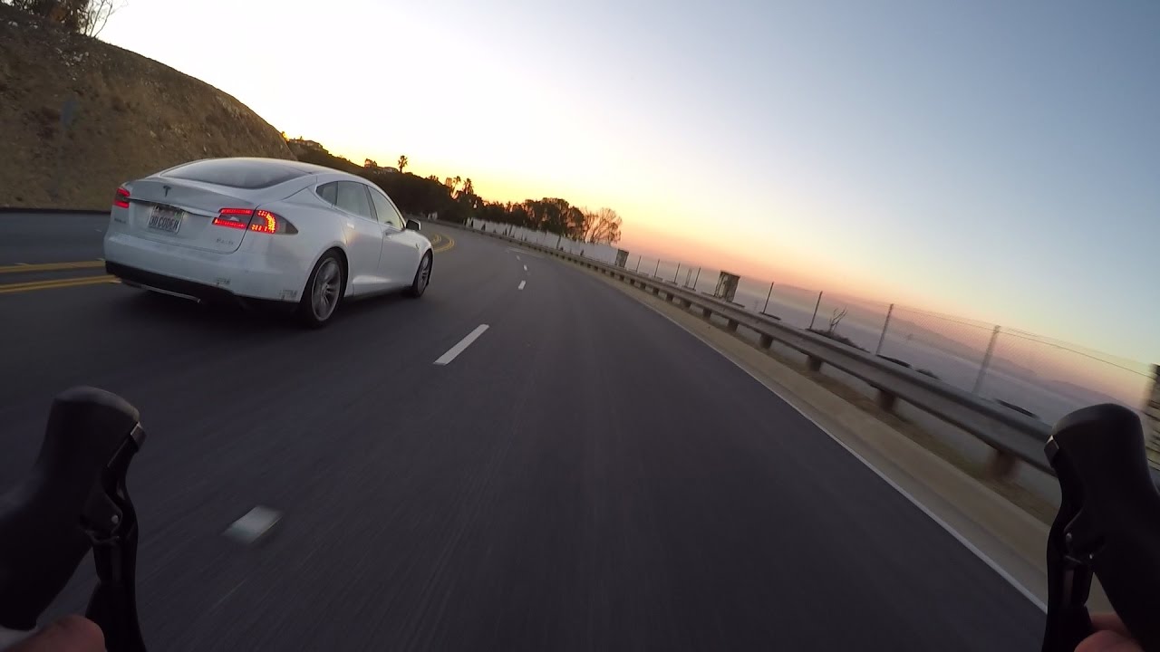 Faster than a Tesla S! - #cycling Los Angeles