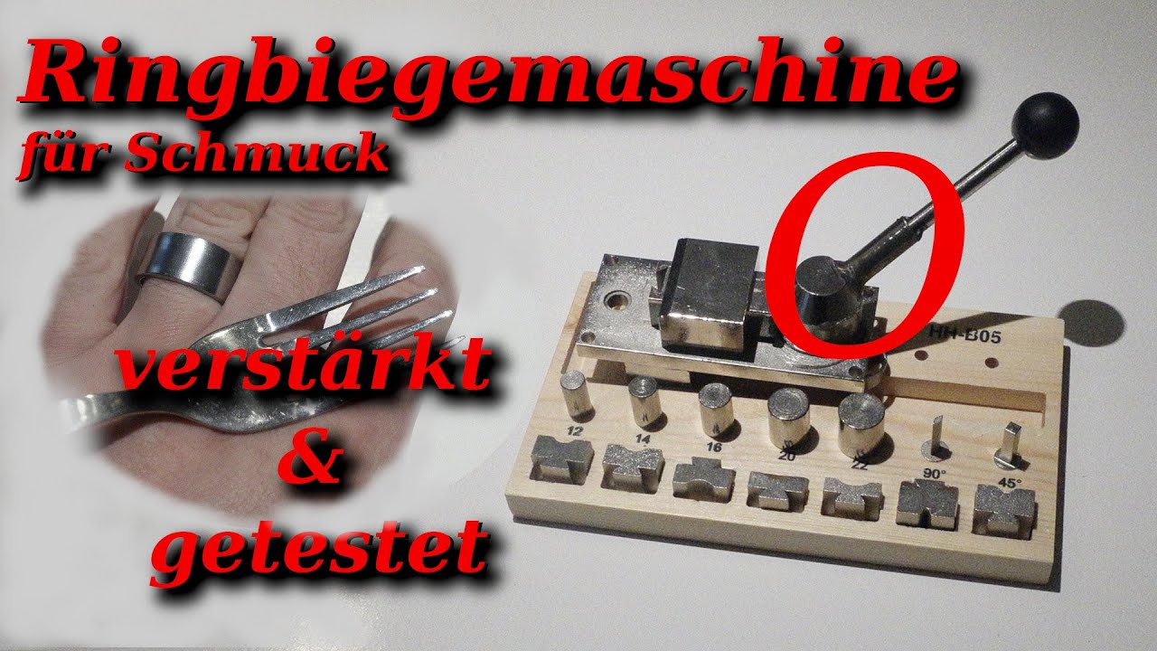 Ringbiegemaschine repariert, verstärkt und getestet - Schmuck selber machen