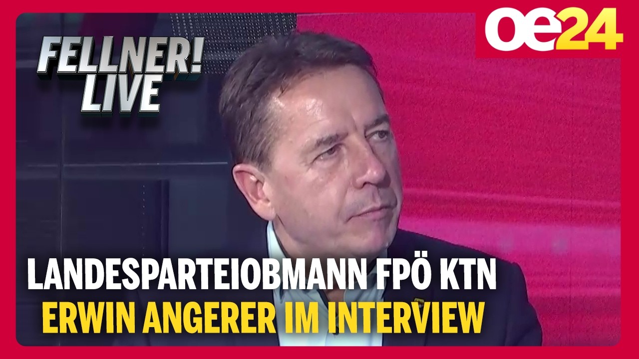 Landesparteiobmann FPÖ Kärnten Erwin Angerer im Interview | FELLNER! LIVE