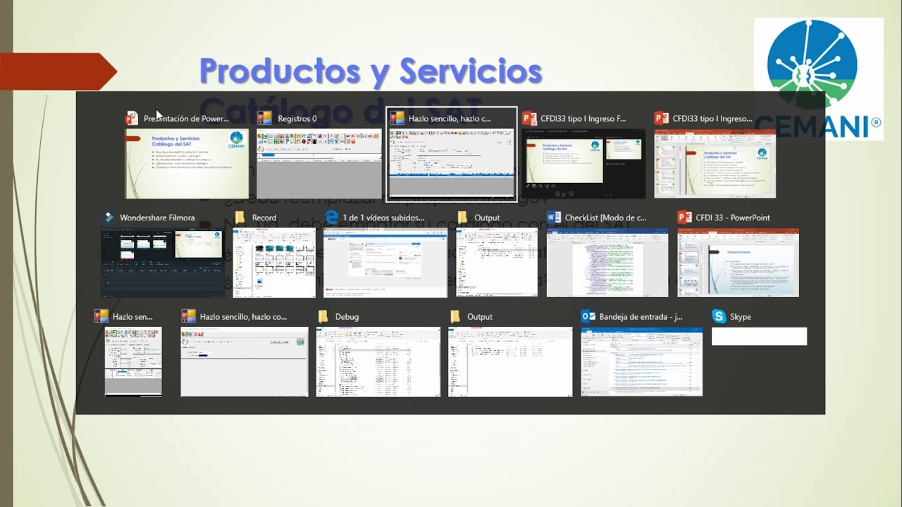 CFDI33 Productos Servicios y U de M