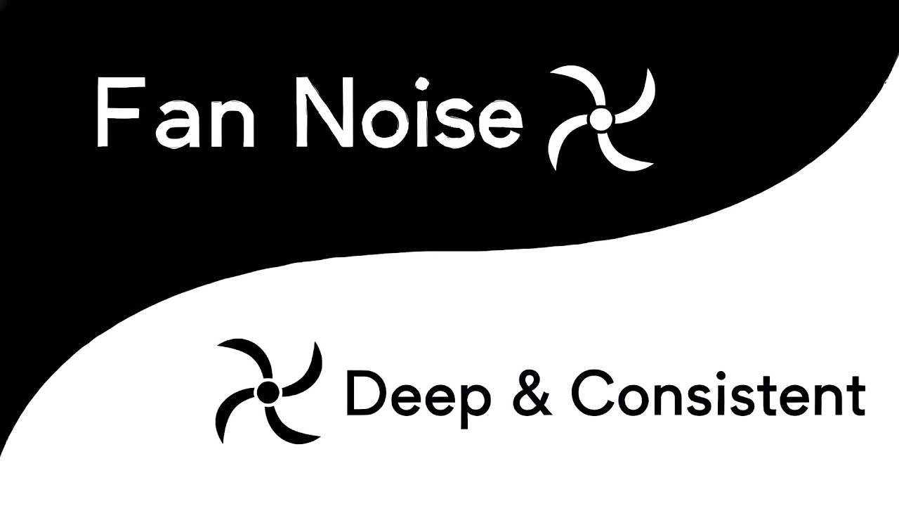 Fan Noise (Deep & Consistent) for Sleep | 10 Hours | Black Screen