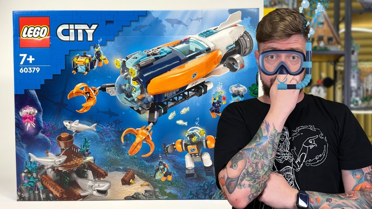 Ł&Oacute;DŹ PODWODNA BADACZA DNA MORSKIEGO 🦈 LEGO CITY 60379 RECENZJA