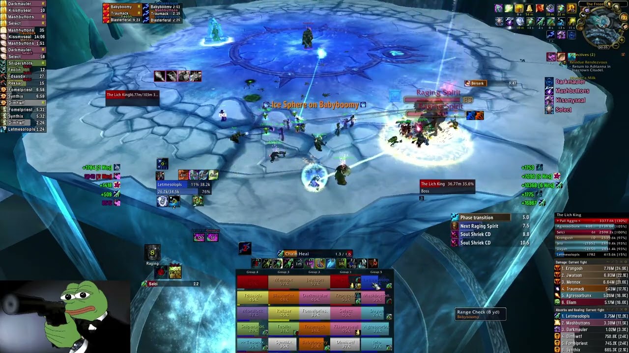 Warmane - Fade LOD Solo tank 2 heal - Rsam PoV. 02/28/2022