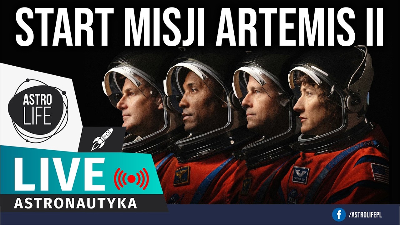 Start misji Artemis II: Ludzie lecą wok&oacute;ł Księżyca! 🚀 Po starcie szukamy Oriona na niebie 🛰️