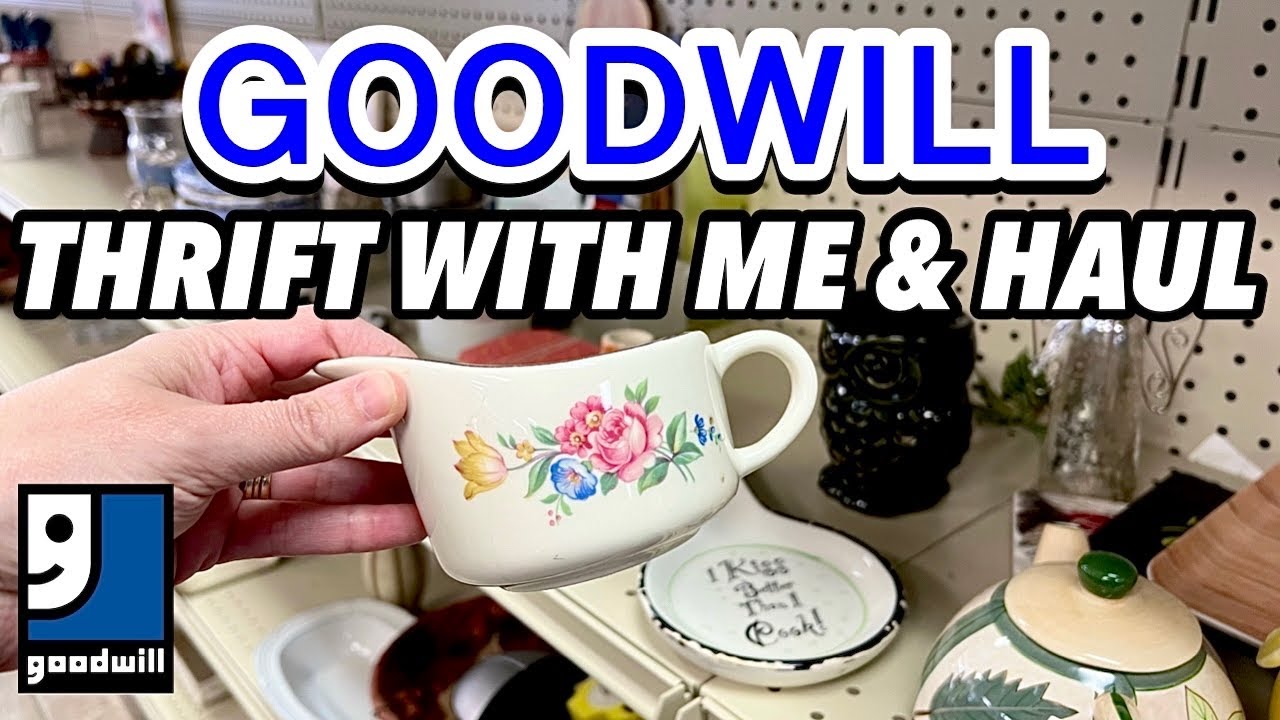 GOODWILL THRIFT WITH ME ||  HOME DECOR - YOUTUBE || COLLECTIVE THRIFT HAUL