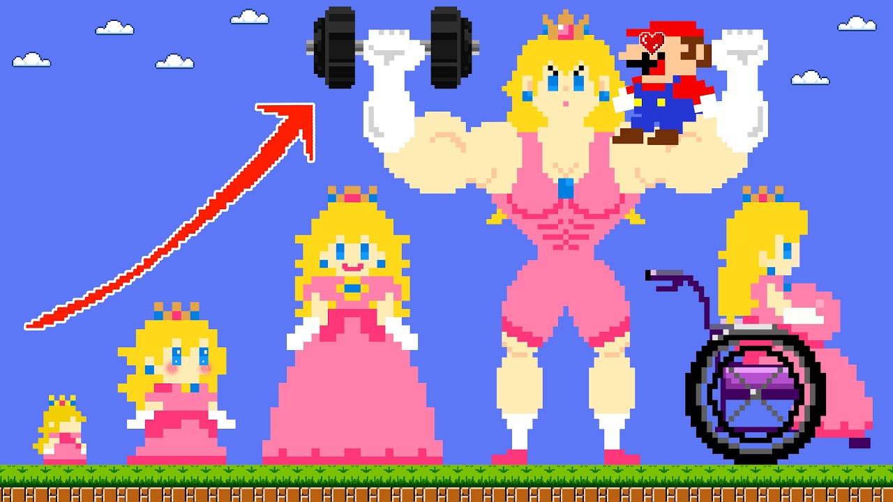 Эволюция Пич: Преображение | Анимация из игры Mario | AG Mario